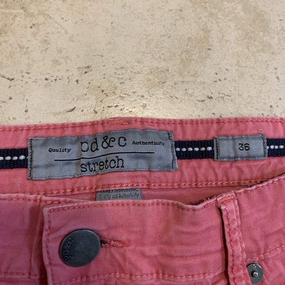 pd&c Men's Pink Stretch Cotton Shorts - Size 36 - Picture 6 of 7